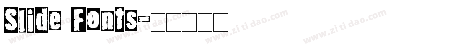 Slide Fonts字体转换